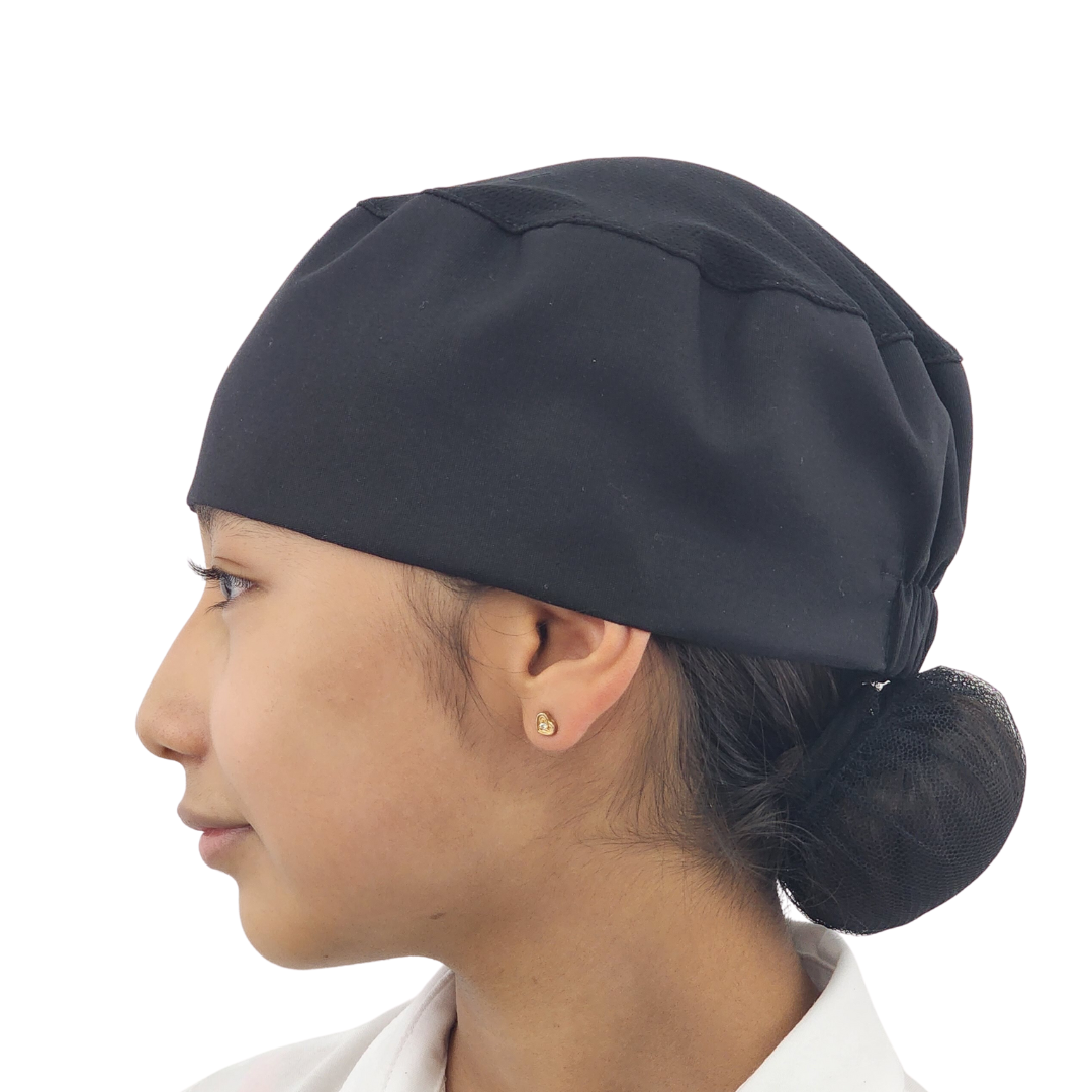 Gorro Para Chef Negro Liso Unisex