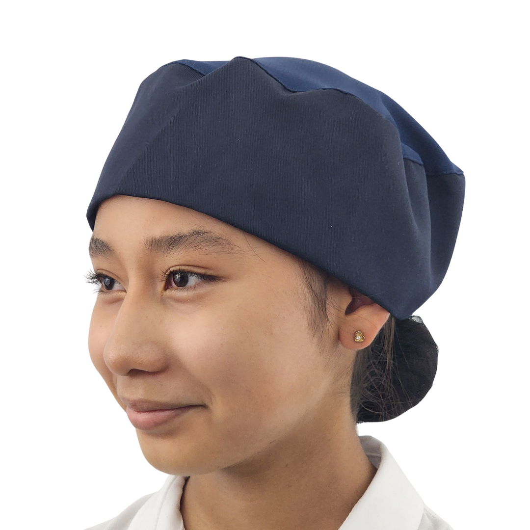 Gorro Para Chef Negro Liso Unisex
