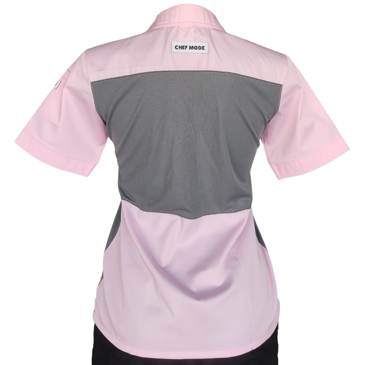 Filipina Profesional CHEF MODE Dama Manga Corta Rosa