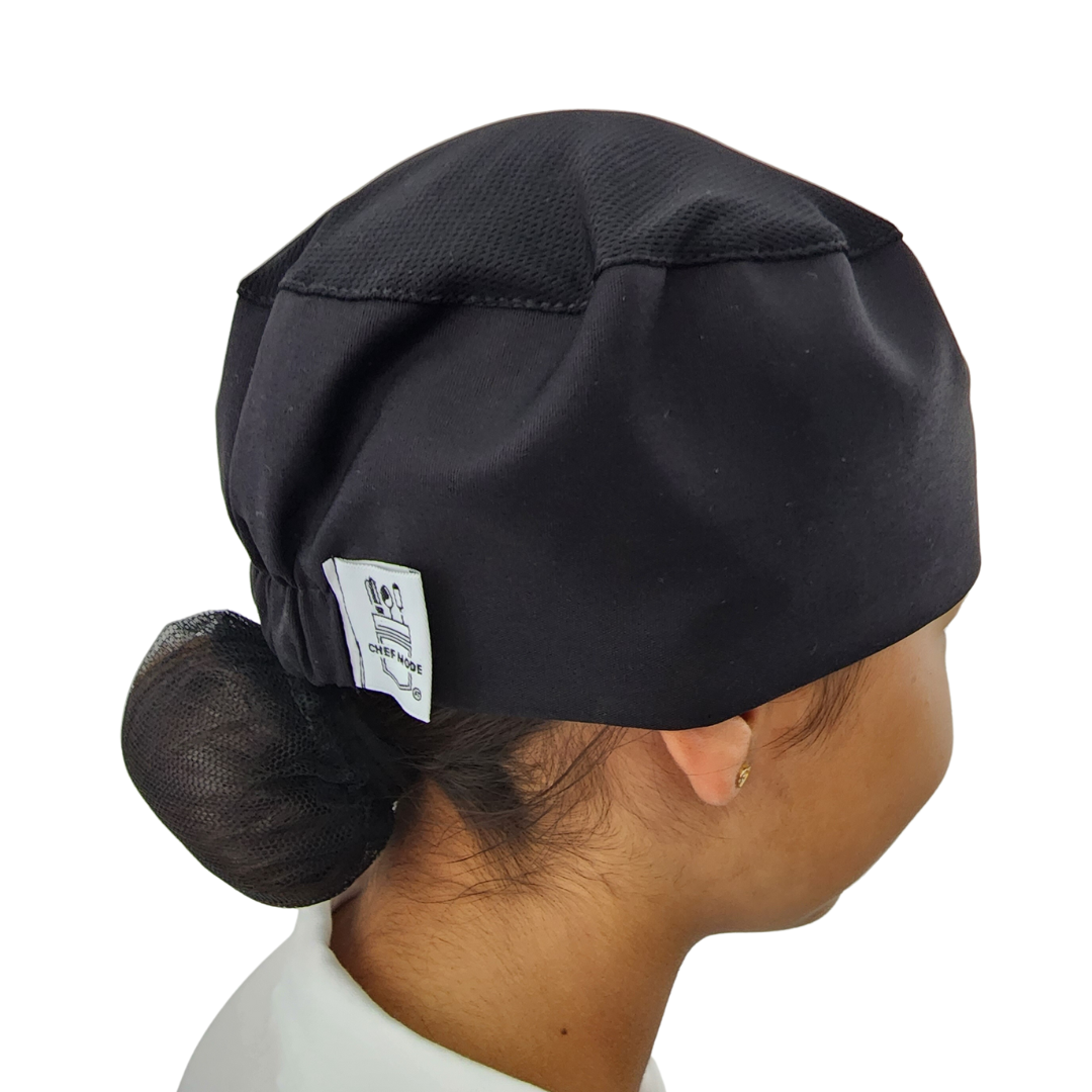 Gorro Para Chef Negro Liso Unisex