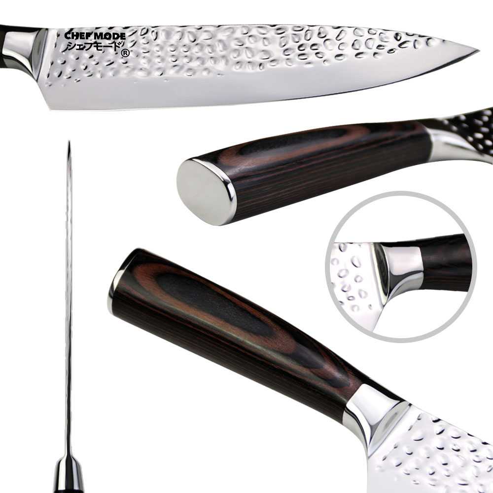 Cuchillo Chef Acero Alto Carbono Hammered
