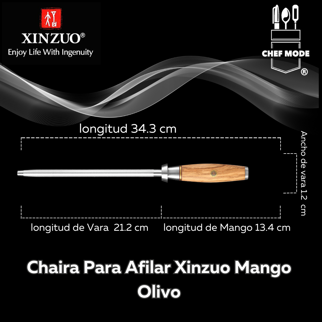 Chaira Para Afilar Xinzuo Mango Olivo B37