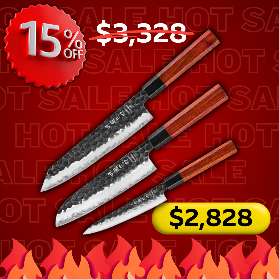Set de 3 Cuchillos Hezhen Kagutsuchi PM8