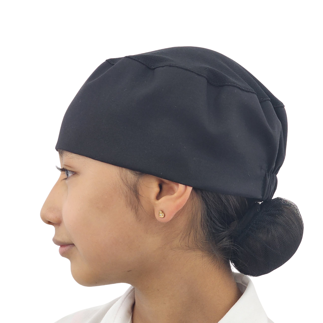 Kit 10 Pzas Gorro De Cocina Chef Cofia Negro Unisex CHEF MODE