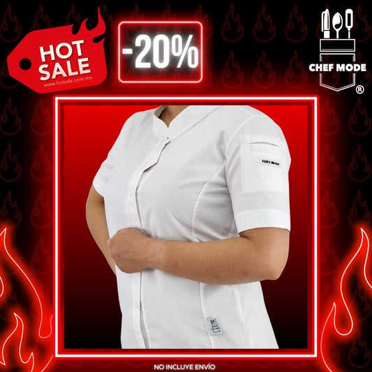 Filipina Profesional CHEF MODE Dama Manga Corta