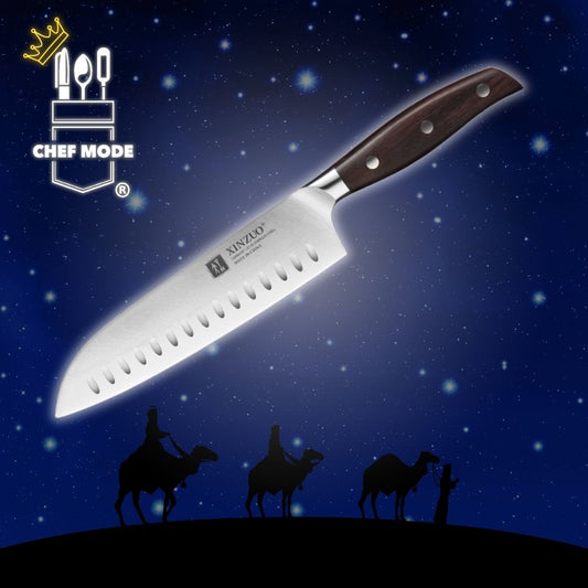 Cuchillo Chef Profesional Xinzuo Santoku Zen