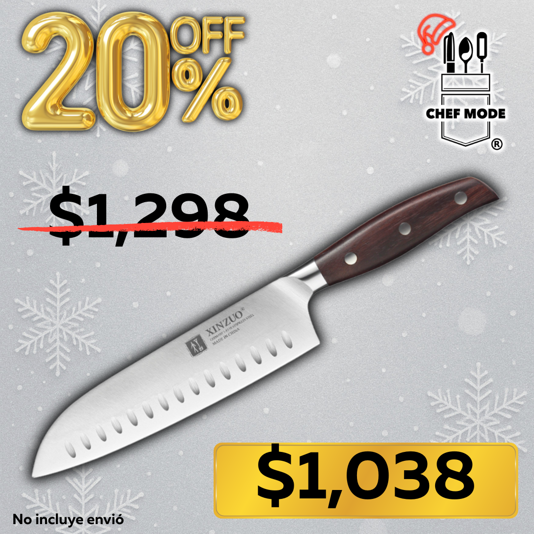 Cuchillo Chef Profesional Xinzuo Santoku Zen