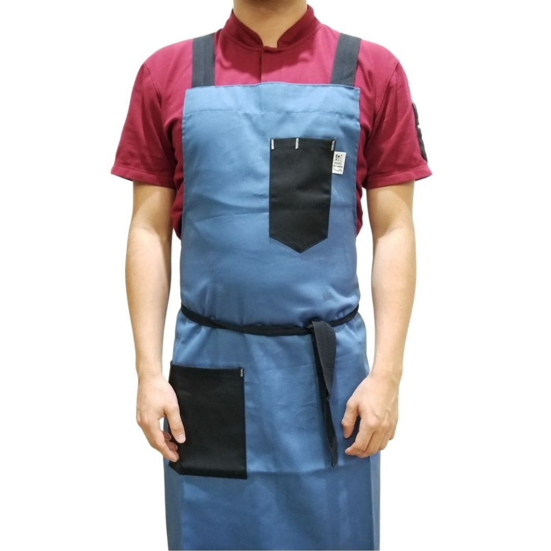 Mandil Chef Mode De Peto Azúl Magenta