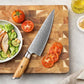 Cuchillo Chef Xinzuo Acero Damasco Mango Olivo B37