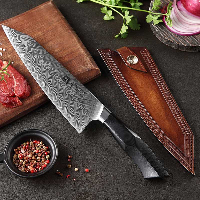 Cuchillo de Cocina Xinzuo Katana Samurai Master Carbon B32